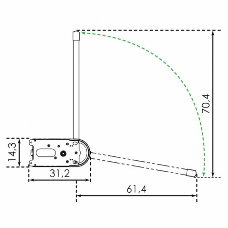 Penderie électrique spéciale PMR