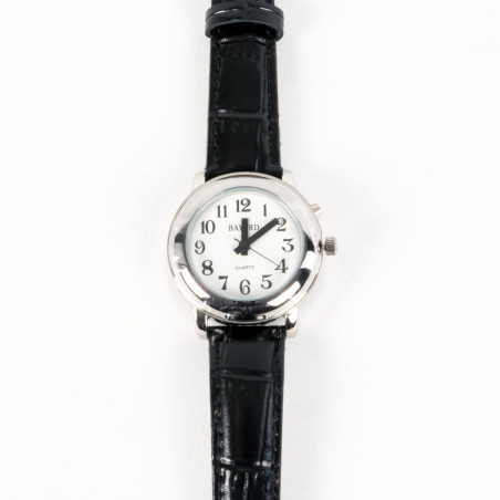 Montre parlante femme Bayard bracelet cuir
