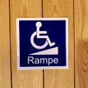 Sticker PMR pour appel rampe d'accès Sticker PMR pour appel rampe d'accès