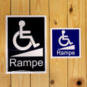 Sticker PMR pour appel rampe d'accès Sticker PMR pour appel rampe d'accès