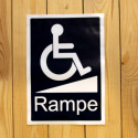 Sticker PMR pour appel rampe d'accès Sticker PMR pour appel rampe d'accès