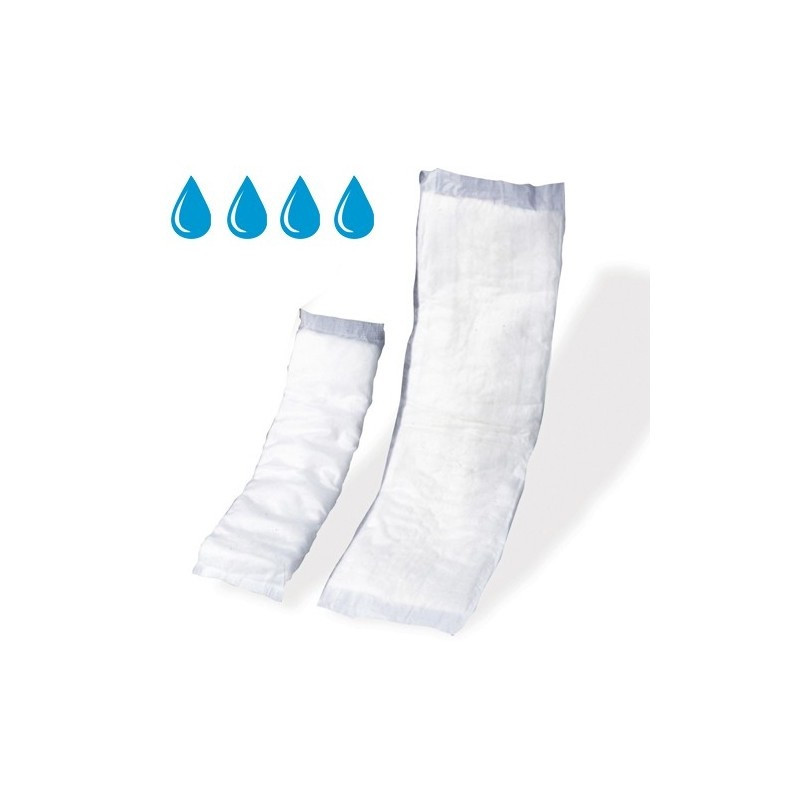 Echantillon - couche adulte droite intraversable 15x55 cm incontinence