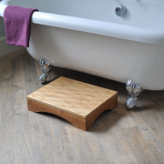 Marche pied design en bois Panda