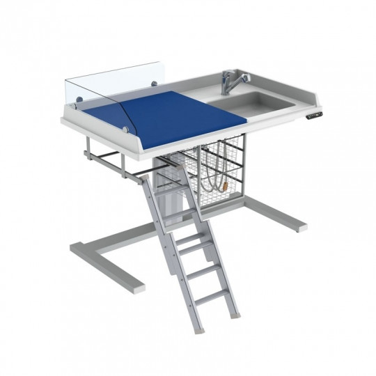 Table à langer à hauteur variable électrique avec lavabo Granberg 333