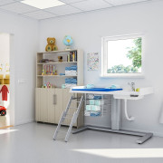 Table à langer à hauteur variable électrique avec lavabo Granberg 333