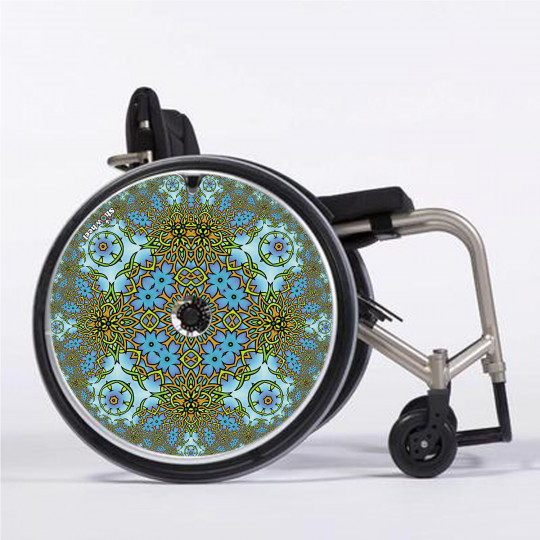 Flasque fauteuil roulant Ornement bleu - Mobilité - Tous ergo