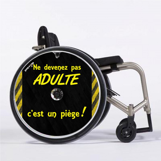 Flasque fauteuil roulant modèle C'est un piège !