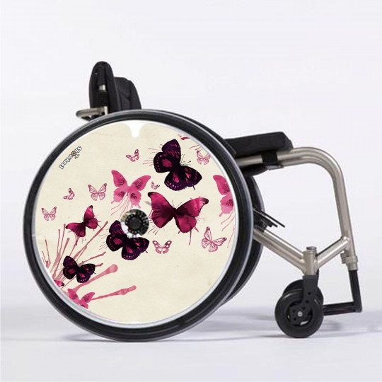 Flasque fauteuil roulant modèle Papillons