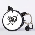 Flasque fauteuil roulant modèle Kissing heart