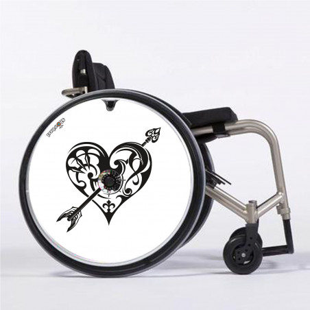 Flasque fauteuil roulant modèle Kissing heart
