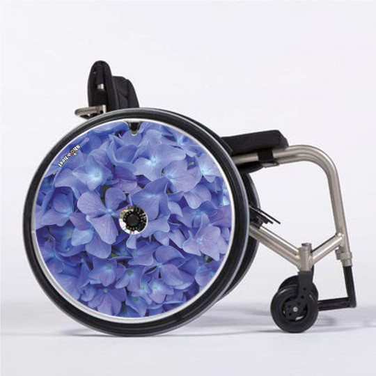 Flasque fauteuil roulant Hortensia ciel - Mobilité - Tous ergo