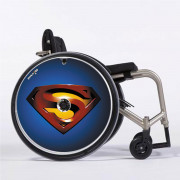 Flasque fauteuil roulant Superman bleu - Mobilité - Tous ergo