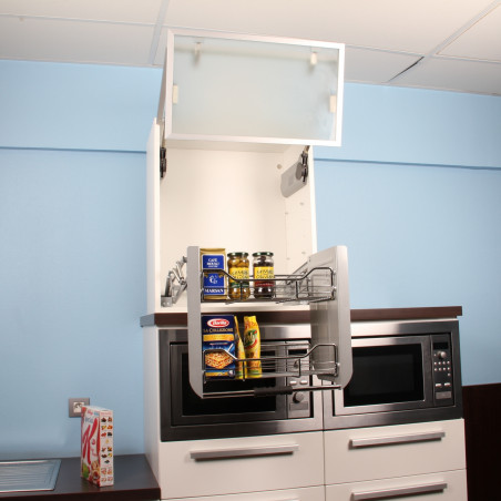 Etagères de cuisine escamotables