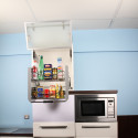 Etagères de cuisine escamotables