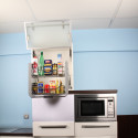 Etagères de cuisine escamotables