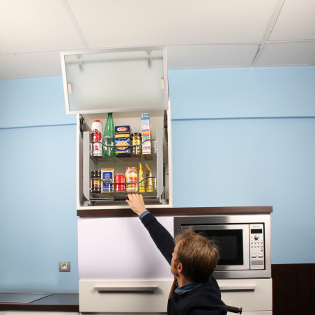 Etagères de cuisine escamotables