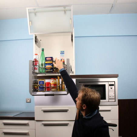 Etagères de cuisine escamotables