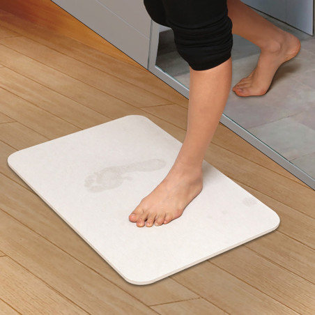 Tapis de sortie de bain absorbant Mineralis - Tapis antidérapant