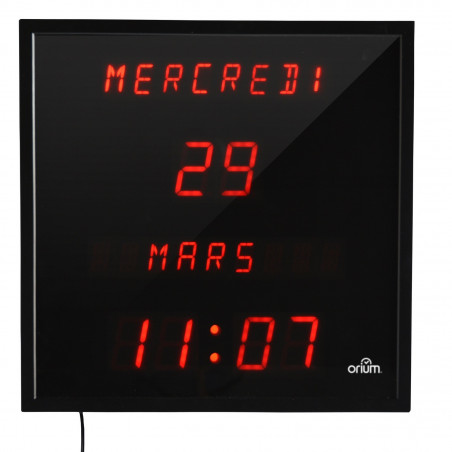 Horloge calendrier digitale