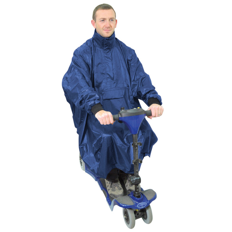Poncho Imperméable ANYOO Réutilisable - Respirant, Avec Capuche Et Bandes Réfléchissantes