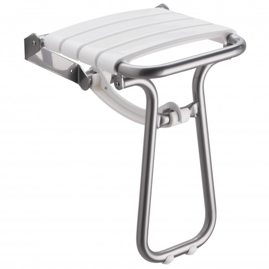 Siège de douche escamotable avec béquille automatique