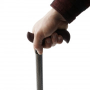 Canne de marche fantaisie derby black and white réglable