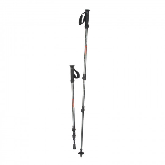 Bâton De Marche Pliable En Alliage Aluminium 7075 - Hauteur Réglable 110-125 Cm - Poignée Ergonomique Antidérapante