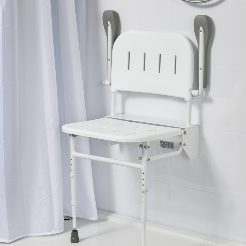 Siège de douche mural rabattable Banwell Siège de douche Tous ergo