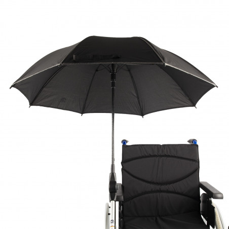 Parapluie articulé pour fauteuil roulant