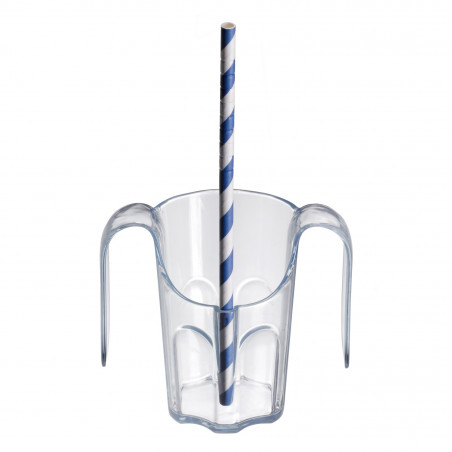 Gobelet ergonomique Facilitass avec 2 anses et découpe nasale