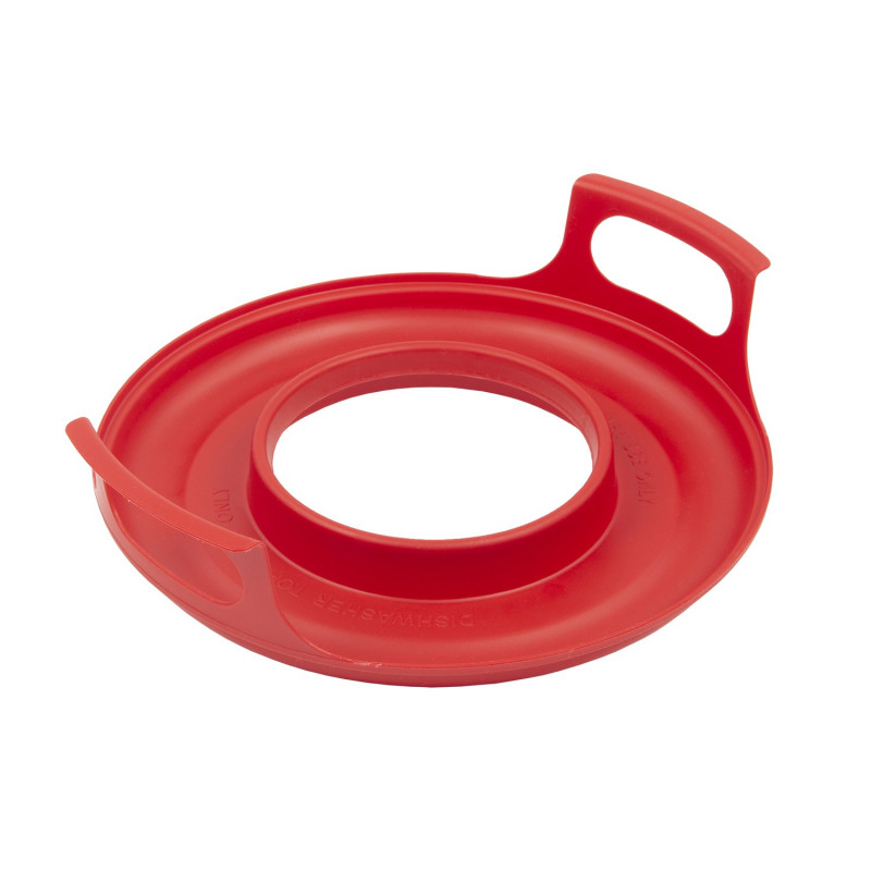 Support pour micro-ondes anti-brûlures - Rouge