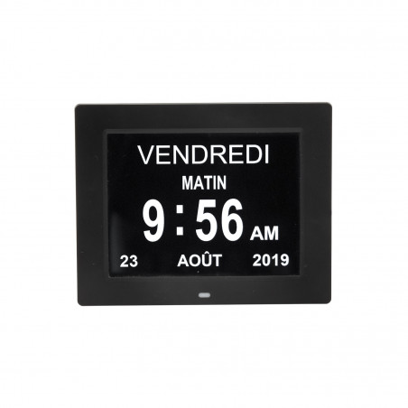 Horloge Calendrier Numérique Date Jour/Nuit Heure