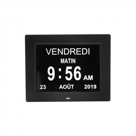 Horloge Calendrier Numérique Date Jour/Nuit Heure