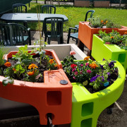 Jardinière à hauteur variable