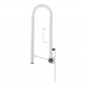 Barre d'appui relevable WC avec porte-papier Barre d'appui relevable WC avec porte-papier