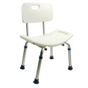 Chaise de douche avec dossier Lilly blanc