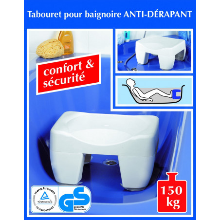 Baignoire Bébé XXL 100 cm + Support Baignoire + Siège de Bain Blanc + Gant