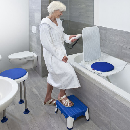 Marchepied et tabouret de bain Aquatec Step - Siège de bain - Tous