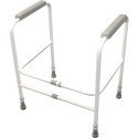 Cadre de toilettes ajustable en hauteur et largeur Cadre de toilettes ajustable en hauteur et largeur