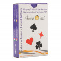 Jeu de 54 cartes à gros caractères pour malvoyant Jeu de 54 cartes à gros caractères pour malvoyant