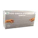 Gants en vinyle jetables poudrés - Lot de 100 Gants en vinyle jetables poudrés - Lot de 100