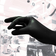 Gants noirs en nitrile non poudrés (x100)