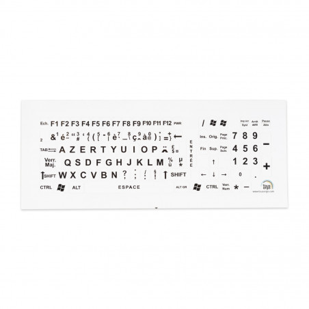 Lettres géantes pour clavier d'ordinateur