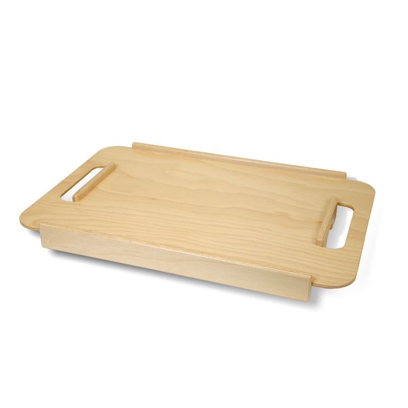 Tapis de mixage en bois d'acacia pour ustensiles de cuisine de 5 à 8 litres avec tête inclinable - Plateau coulissant pour comptoir - Accessoires de rangement
