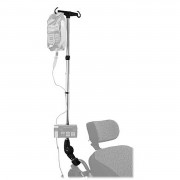 Porte sérum pour déambulateur ou fauteuil roulant