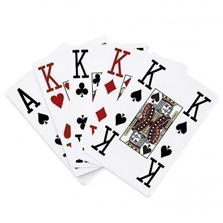 Jeu de cartes à jouer XL Géantes (21cm), Matériel pédagogique et éducatif