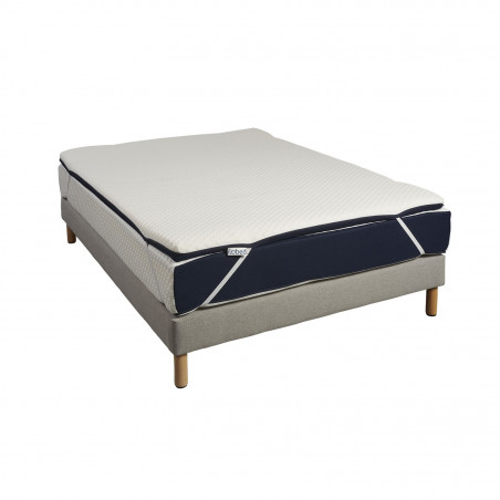 Surmatelas 80x190 Cm Mousse Gel Confort Moelleux, Surmatelas