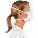 Masque médical avec visière 3 plis jetable Type IIR à liens (Lot de 50) Masque médical avec visière 3 plis jetable Type IIR à liens (Lot de 50)