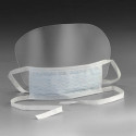 Masque médical avec visière 3 plis jetable Type IIR à liens (Lot de 50) Masque médical avec visière 3 plis jetable Type IIR à liens (Lot de 50)