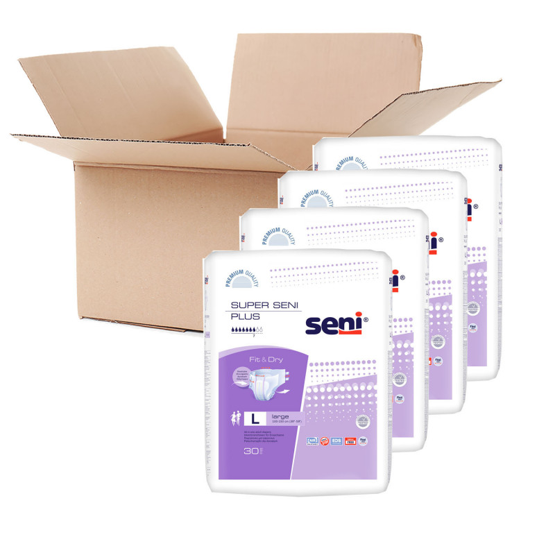 4 paquets - Changes complets SENI SUPER - Jour - XL (x120)